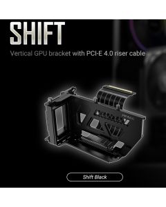 Antec Vertical GPU Bracket and PCI-E 4.0 Riser Cable Kit (190mm) Black