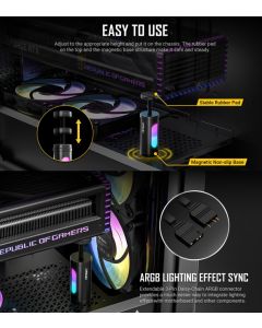 Antec I Shape ARGB Black GPU Bracket, L100