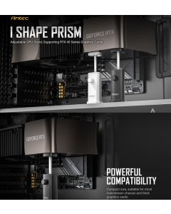 Antec IGPU VGA Bracket Holder - Black Aluminum Alloy Metal