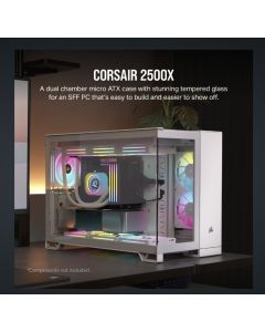 CORSAIR 2500X White Dual Chamber Case
