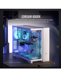 CORSAIR 6500X White Mid-Tower Case