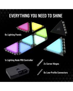 Corsair iCUE LC100 Mini Triangle 9x Tile Starter Kit