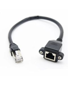 8Ware RJ45 Male to Female Cat5e Cable 2m Black