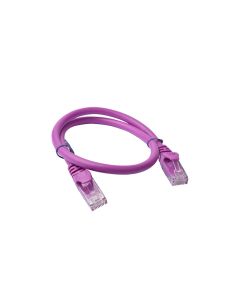 8Ware CAT6A Cable 0.25m (25cm) Purple RJ45 Ethernet Patch Cord