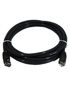 8Ware CAT6A Cable 0.5m - Black RJ45 Ethernet Patch Cord