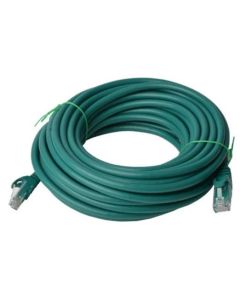 8Ware CAT6A Cable 15m Green RJ45 Ethernet Patch Cord