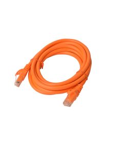 8Ware CAT6A Cable 2m - Orange RJ45 Ethernet Patch Cord