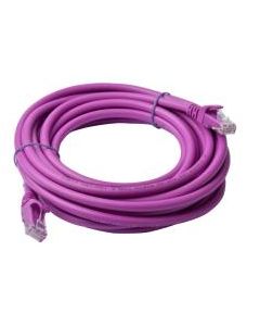 8Ware CAT6A Cable 5m - Purple RJ45 Ethernet Patch Cord