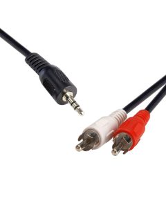8Ware 3.5mm to 2 x RCA Cable 1.5m
