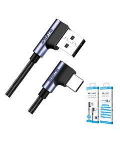 8Ware Premium 1m Samsung Certified 90 Degree Angle USB C to USB A Cable