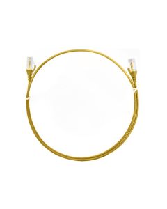 8ware CAT6 Ultra Thin Slim Cable 2m Yellow Color