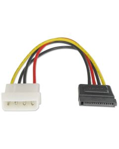 Astrotek SATA Power Cable 15cm 4 pins Male to 15 pins Female
