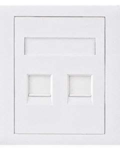 Astrotek CAT6 RJ45 Wall Face Plate 2 Port Socket Kit