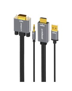 mbeat Tough Link 1.8m HDMI to VGA Cable