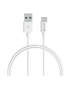 Verbatim Charge & Sync USB-C Cable 1m - White USB C to USB A