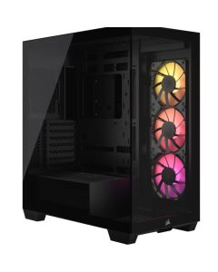CORSAIR 3500X ARGB Mid-Tower PC Case, Black