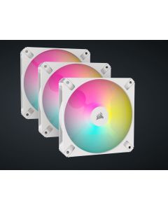 CORSAIR AR120 White 120mm iCUE RGB Fan Triple Pack