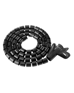 Brateck Coiled Tube Cable Sleeve 1000x15mm - Black