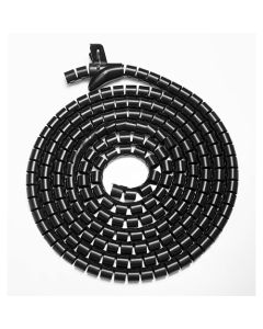 Brateck Coiled Tube Cable Sleeve 1000x30mm - Black
