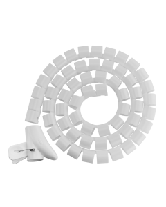 Brateck Coiled Tube Cable Sleeve 1000x30mm White
