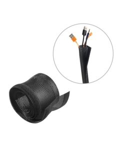 Brateck Cable Wrap Sleeve with Hook and Loop Fastener
