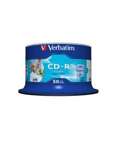 Verbatim CD-R 700MB 50Pk White InkJet