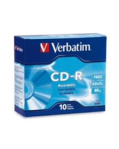 Verbatim CD-R 700MB 10Pk Slim Case 52x