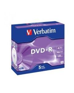Verbatim DVD+R 16X Jewel 5pk