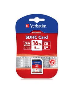 Verbatim SDHC 16GB (Class 10) Up to 45MB/Sec 300X read speed