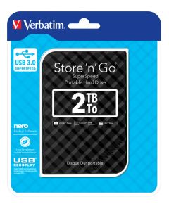 Verbatim 2TB Store'n'Go HDD Grid Design