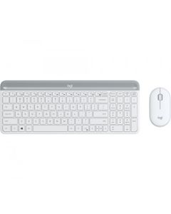 Logitech MK470 Slim Wireless Keyboard Mouse Combo - White