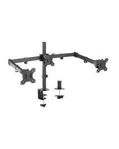 Brateck Triple Screens Double Joint Articulating Monitor Arms