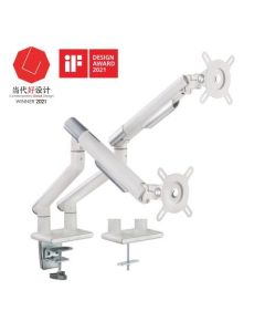 Brateck Dual Monitor Arm (White)