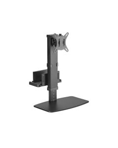 Brateck Vertical Lift Monitor Stand with Thin Client CPU Mount