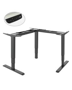 Brateck Triple Motor L-Shape Electric Sit-Stand Desk