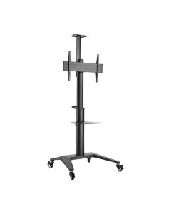 Brateck Aluminum TV Cart (Fit 37'-70' Up to 70Kg) - Black