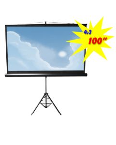 Brateck Portable Tripod Projection Screen - 100" 4:3 Viewing Size