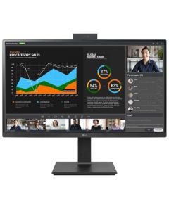 LG 27' IPS 2K QHD Pivot Monitor with Webcam & Mic