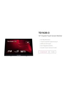ViewSonic TD1630-3 16' Touch Monitor