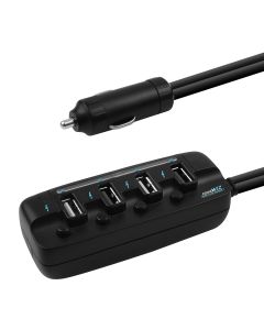 mbeatÂ® 4 Ports USB Rapid Car Charger