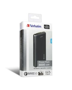Verbatim Li-polymer QC 3.0 Power Pack 8,000mAh - Black (LS)