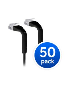 Ubiquiti UniFi Patch Cable, 50-Pack, RJ45 Cat6, BLACK