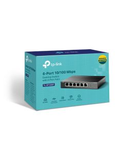 TP-Link TL-SF1006P 6-Port Desktop Switch with 4-Port PoE+