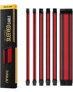 Antec Sleeved Extension Cable Kit V2 - Red / Black