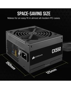 Corsair 550W CX Series ATX PSU 2023