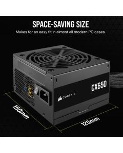 Corsair 650W CX Series ATX PSU 2024
