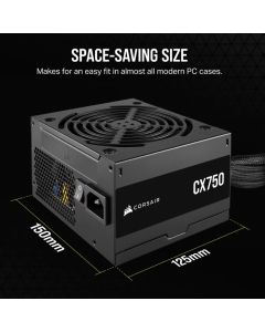 Corsair 750W CX Series ATX PSU 2024