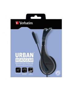Verbatim Multimedia Headset with Microphone - Headphones