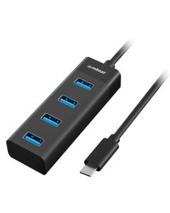 mbeat USB-C 4-Port 3.0 Hub - Black