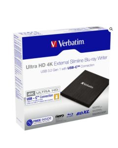 Verbatim External Slim Blue-ray Writer Ultra HD 4K
